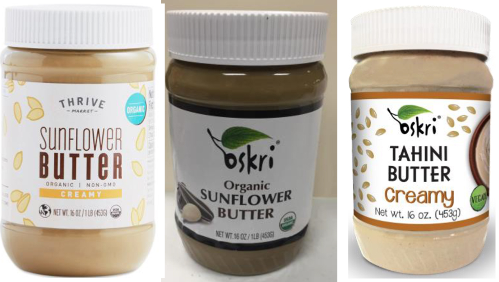 recalled Oskri and Thrive sunflower tahini butters