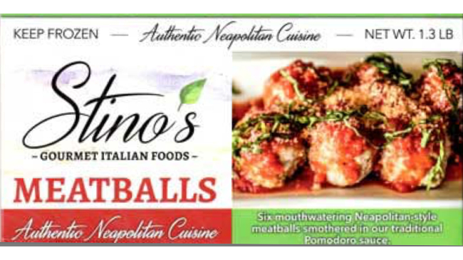 recalled Stinos meatballs