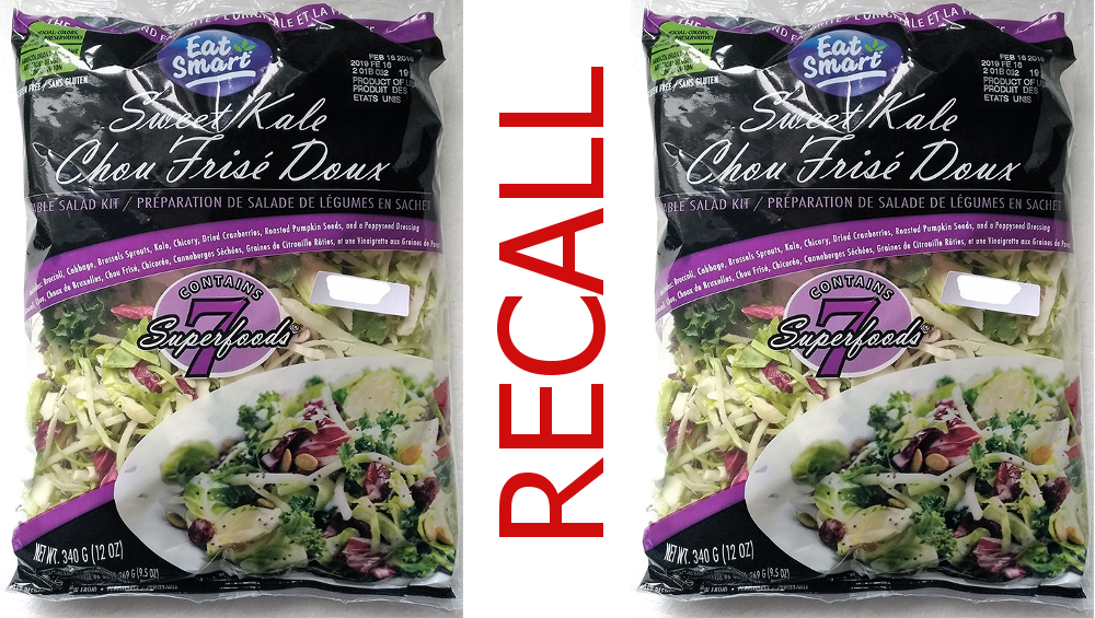 recalled CFIA kale salad Eat Smart