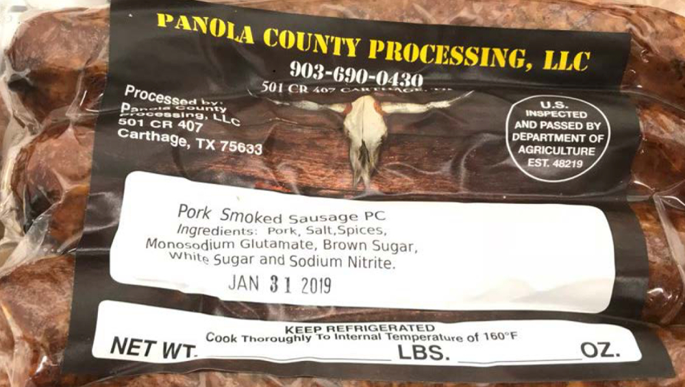 recalled Panola sausage