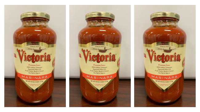 recalled Victoria marinara sauce