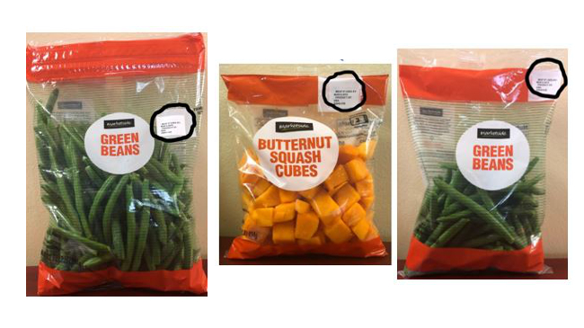 recalled Wamart Maketside green beans and squash