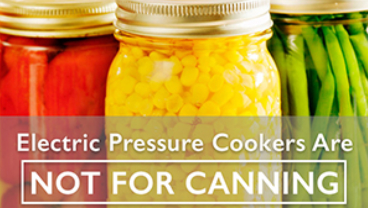 electric pressure cookers canning