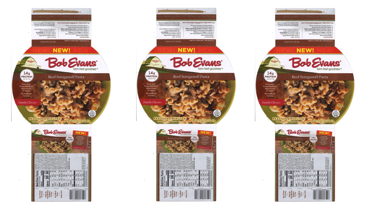 recalled Bob Evans beef pasta