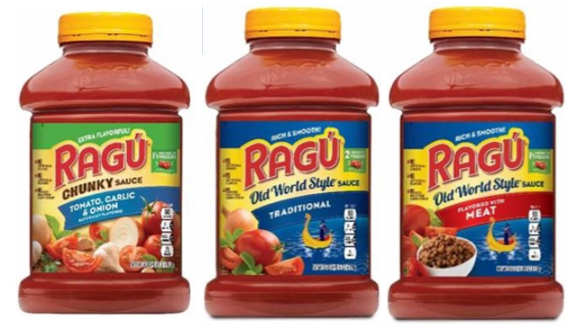 recalled Ragu pasta sauce