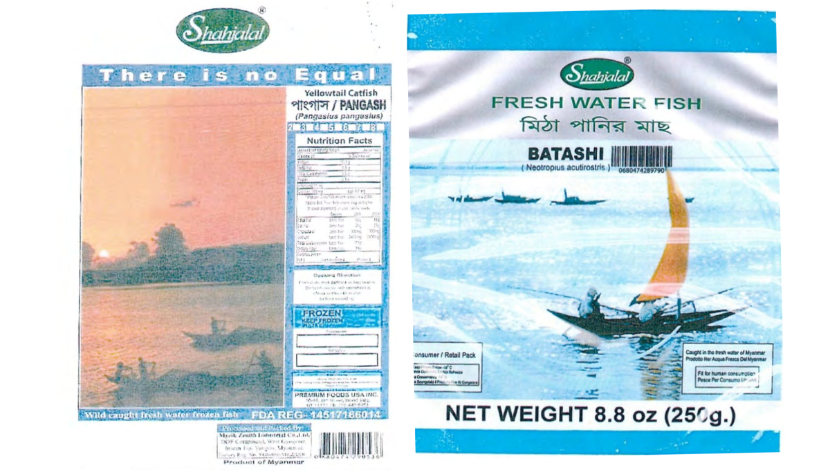 recalled Premium Foods catfish imported