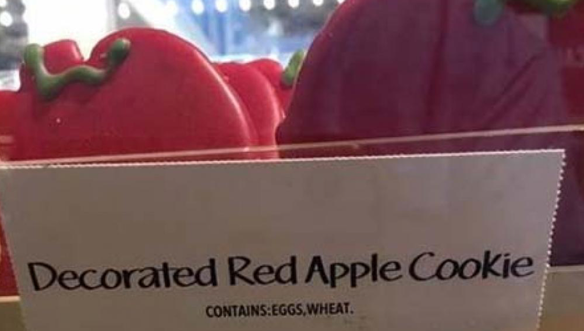 recalled Whole Foods apple cookies