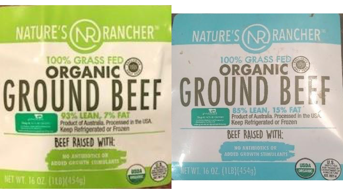 recalled organic grass fed beef