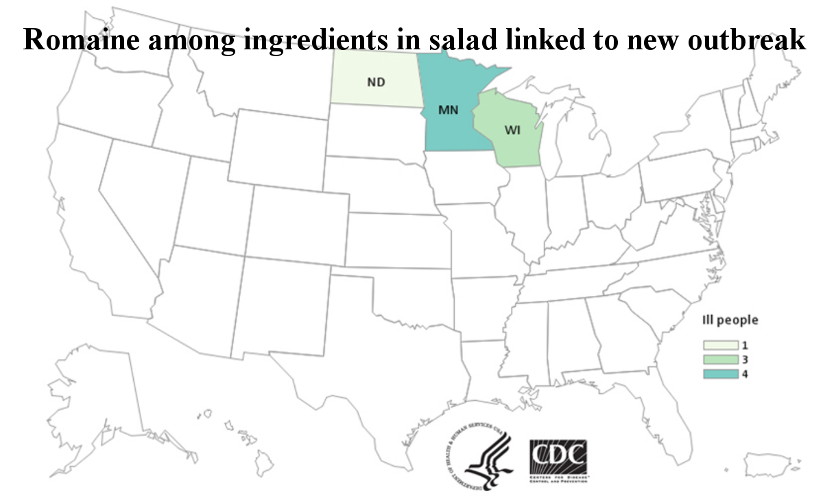 CDC map new E. coli outbreak Fresh Express