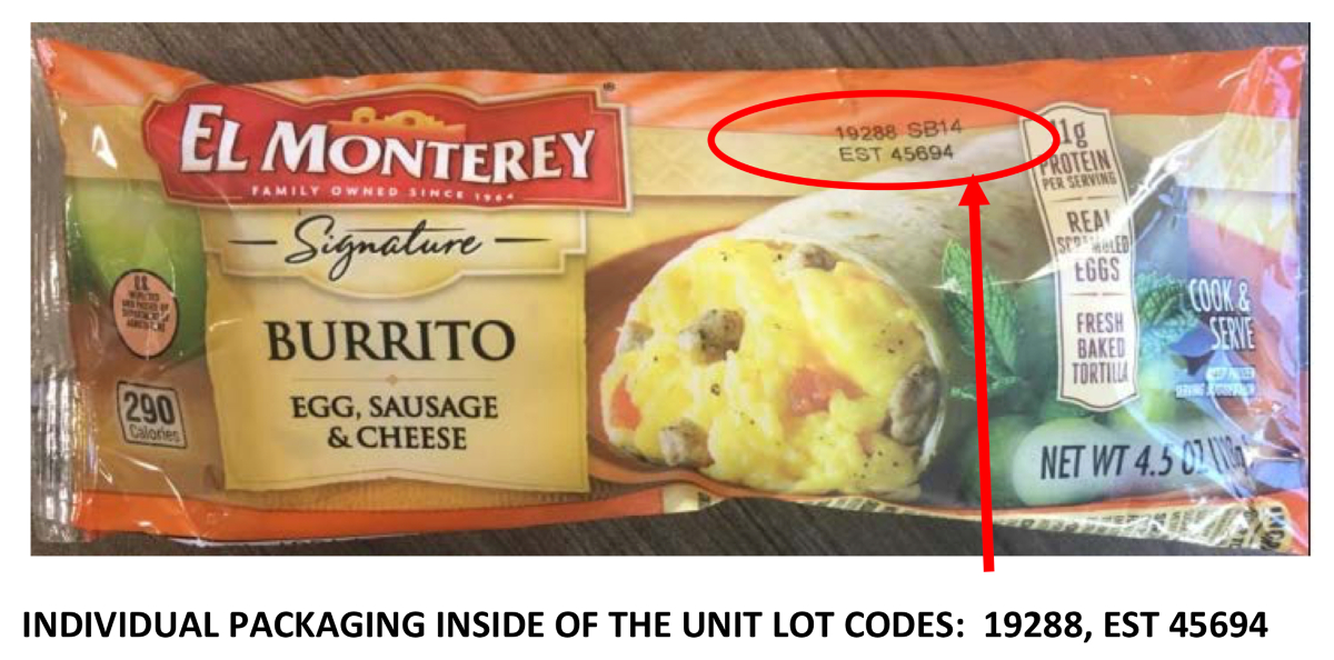 recalled Ruiz burrito
