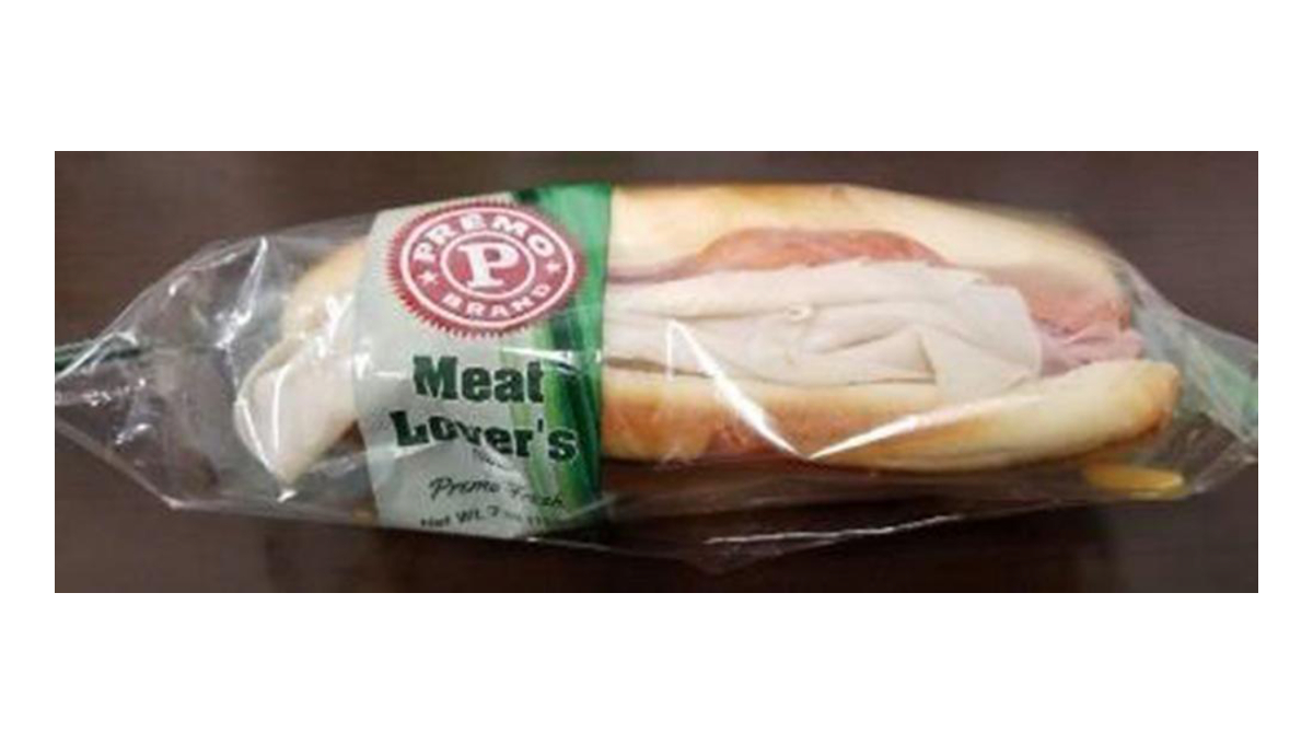 recalled Primo Lipari sandwich