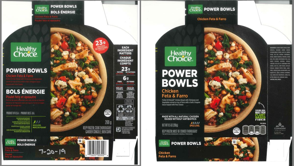 recalled Conagra chicken bowls