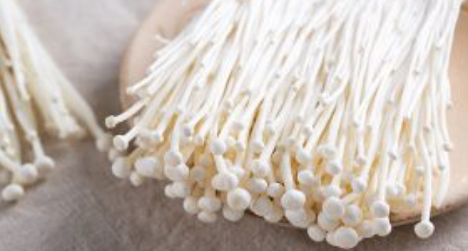 enoki mushrooms