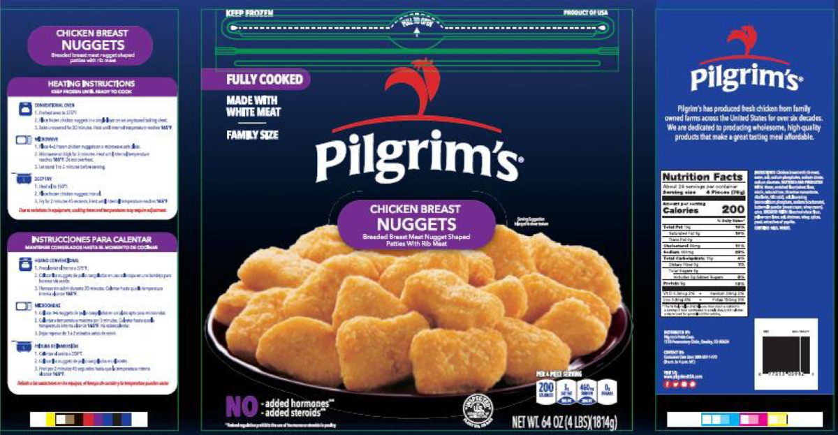 recalled Pilgrims Pride chicken nuggets