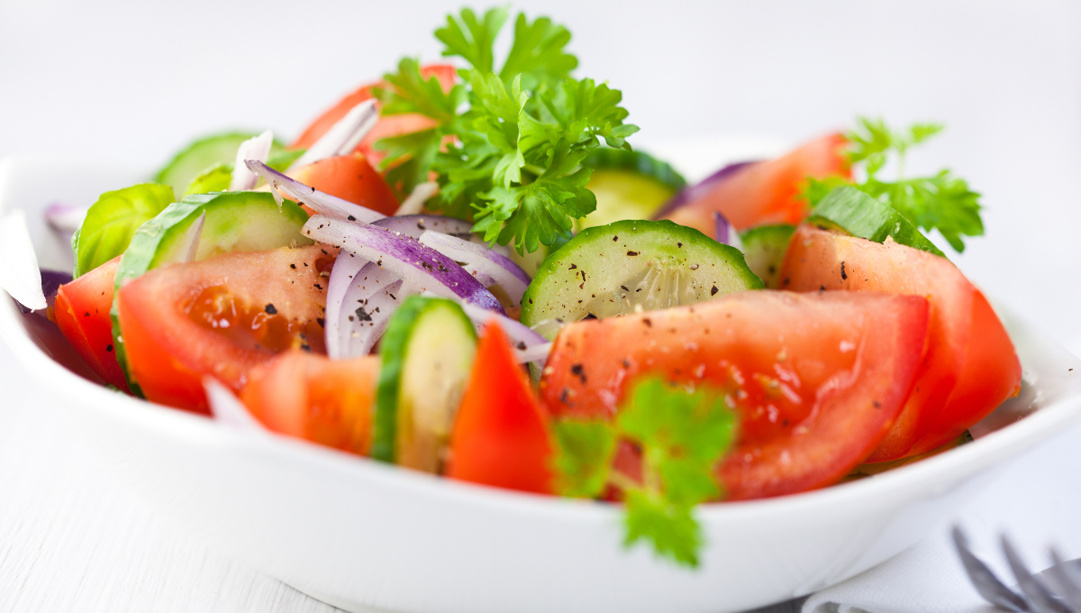 tomato cucumber onion salad