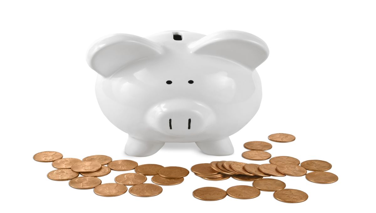 dreamstime_pennies little money no cash piggy bank