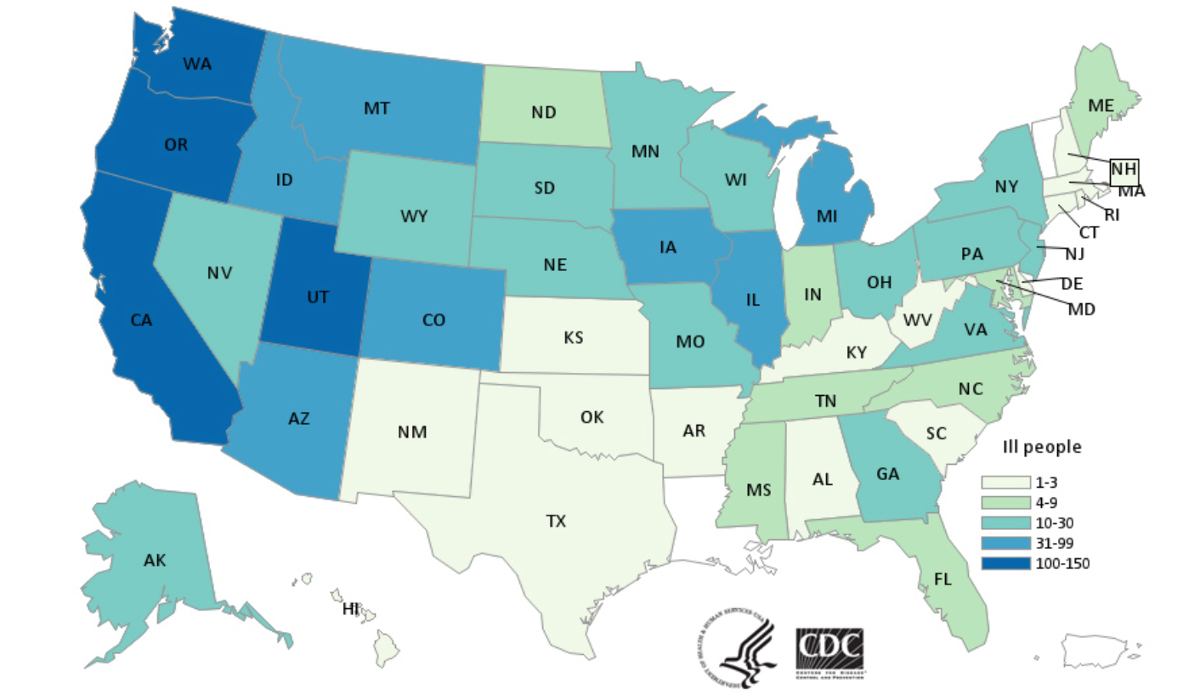 map onion Salmonella outbreak