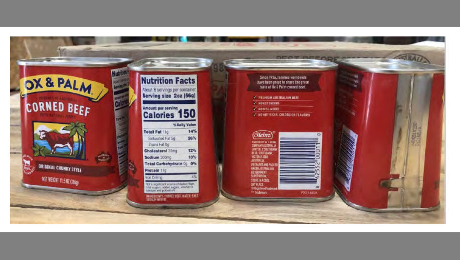 Reinspection issue forces recall of 150 tons of corned beef from