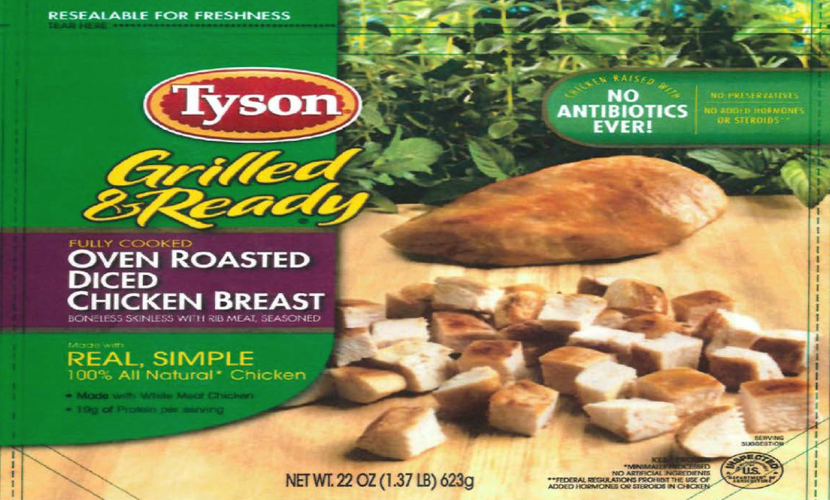 recalled Tyson chicken product