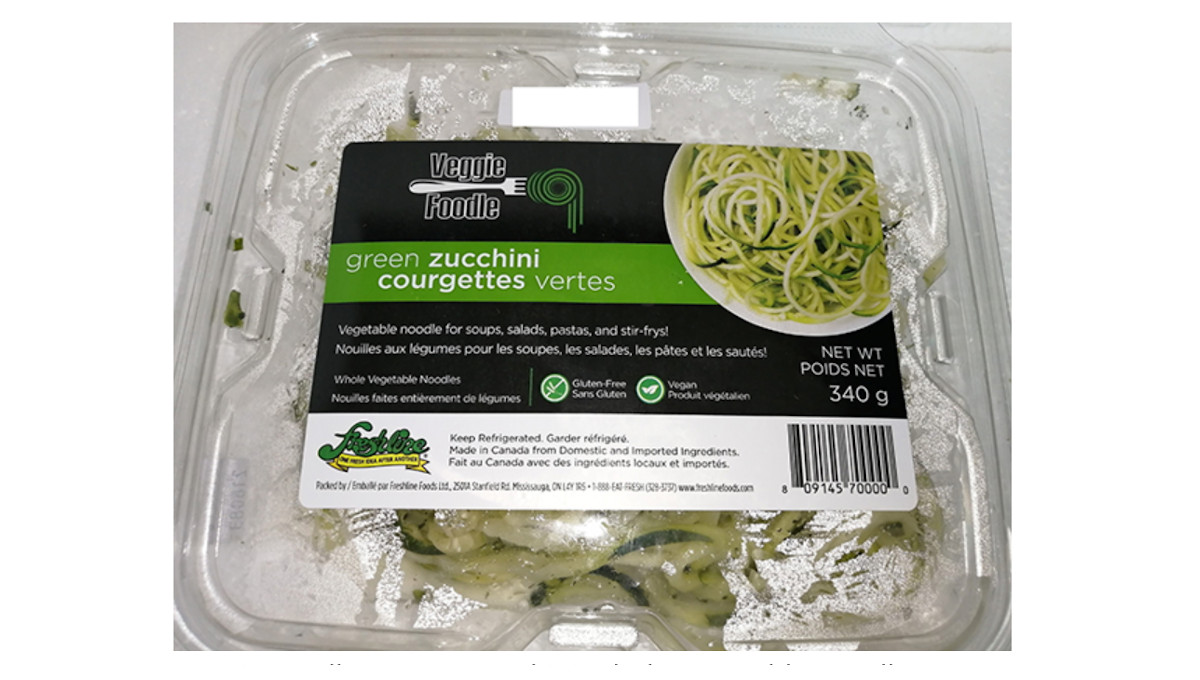 recalled CFIA Veggie Foodles