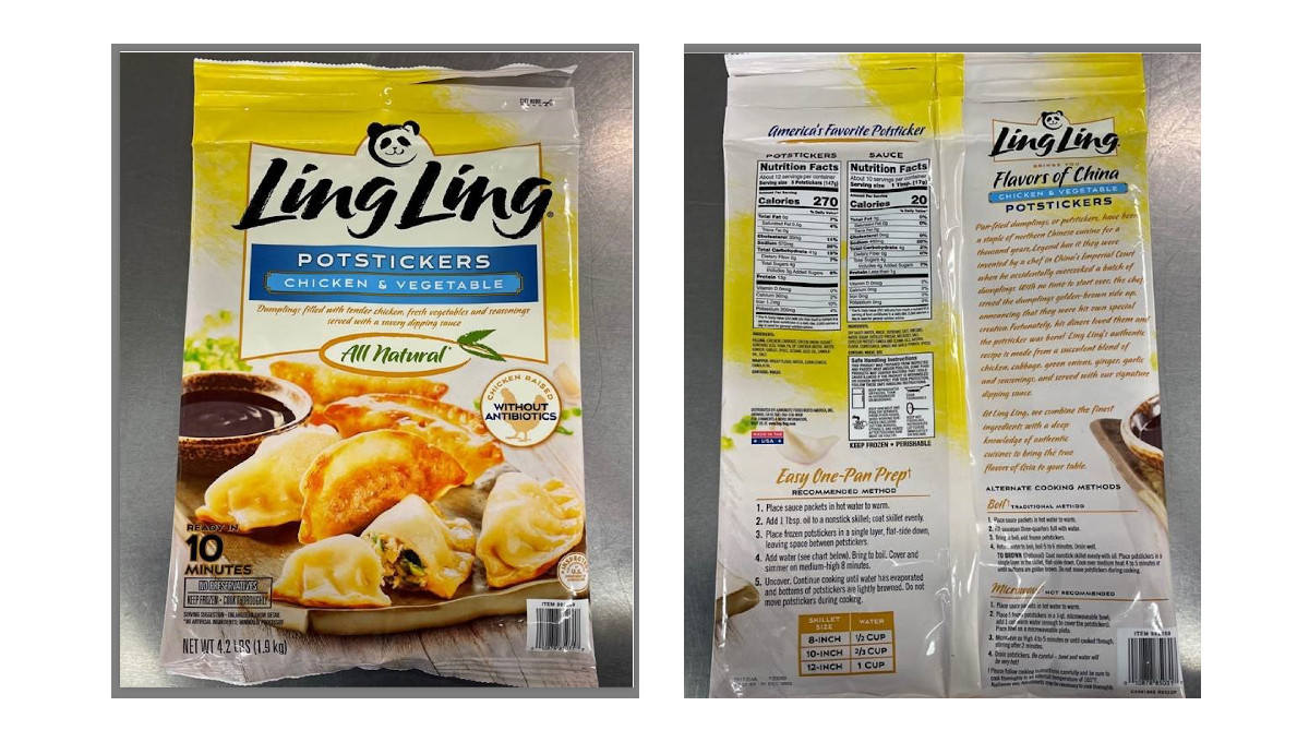 recalled Ling Ling potstickers