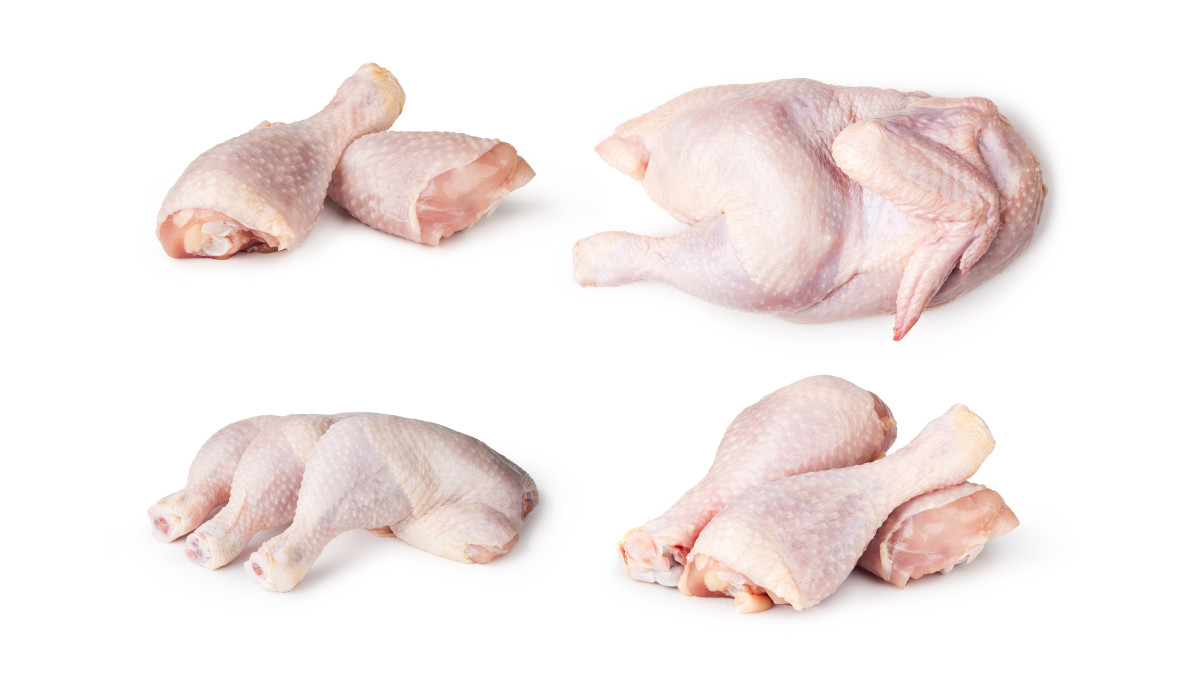 raw chicken parts