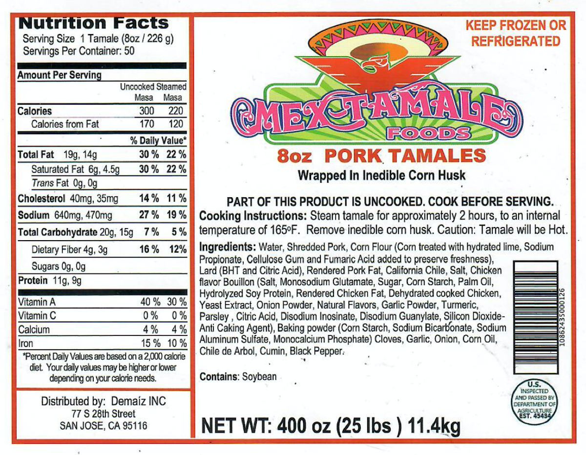 recalled tamales