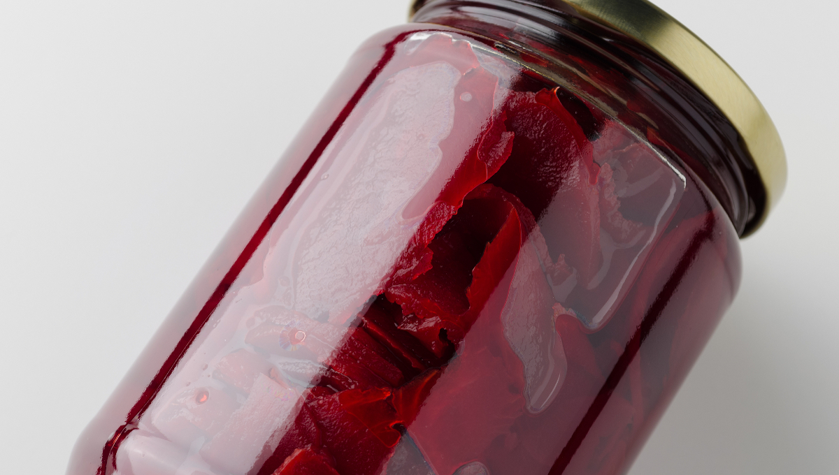 jar pickled beets