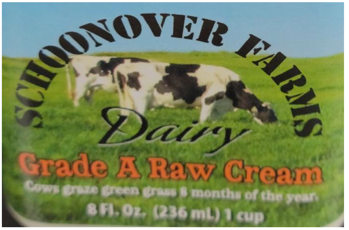 recalled raw milk Schoonover