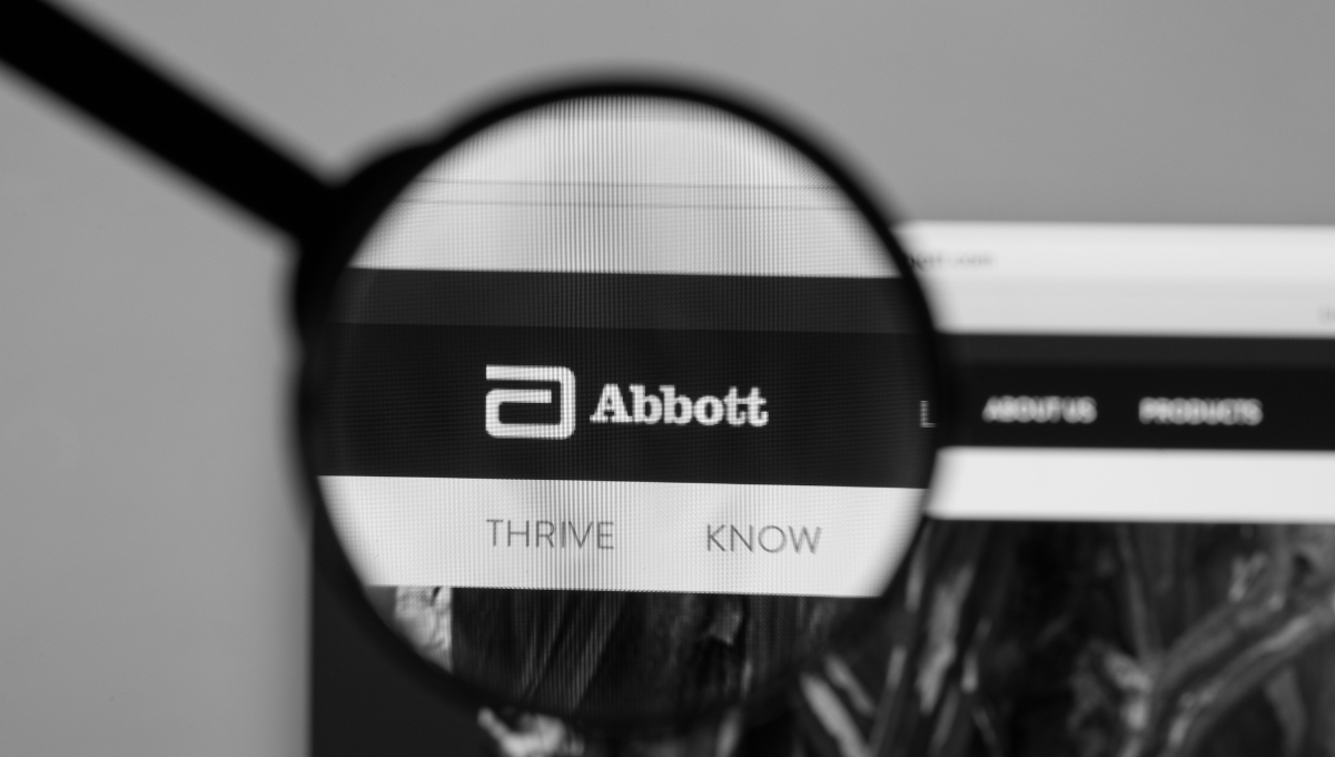 Abbott Nutrition logo magnifying glass