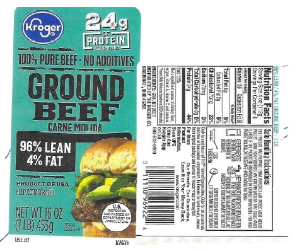 85% Lean/15% Fat Ground Beef Roll, 1lb (Frozen)