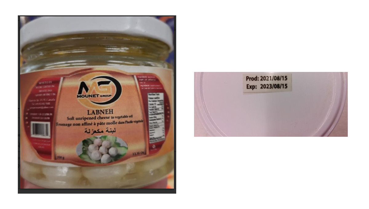 recalled Labneh soft cheese