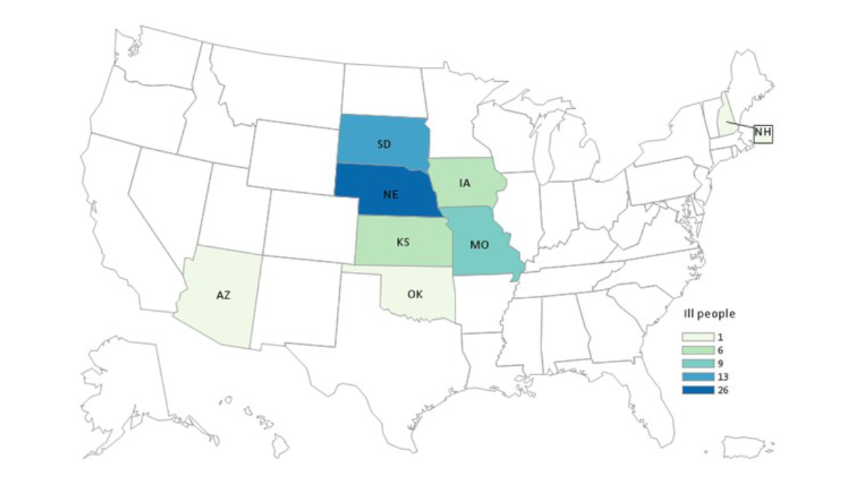 Case Count sprout outbreak