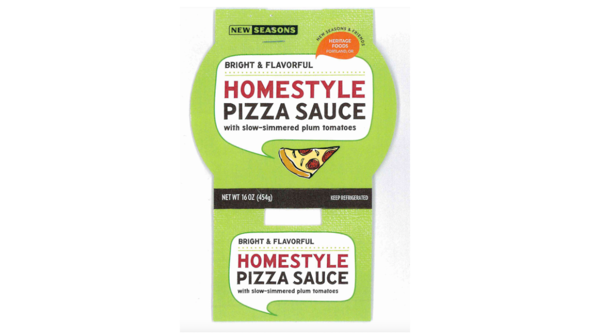 pizza sauce recall