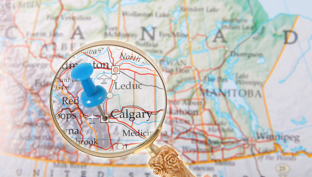 map Calgary Canada