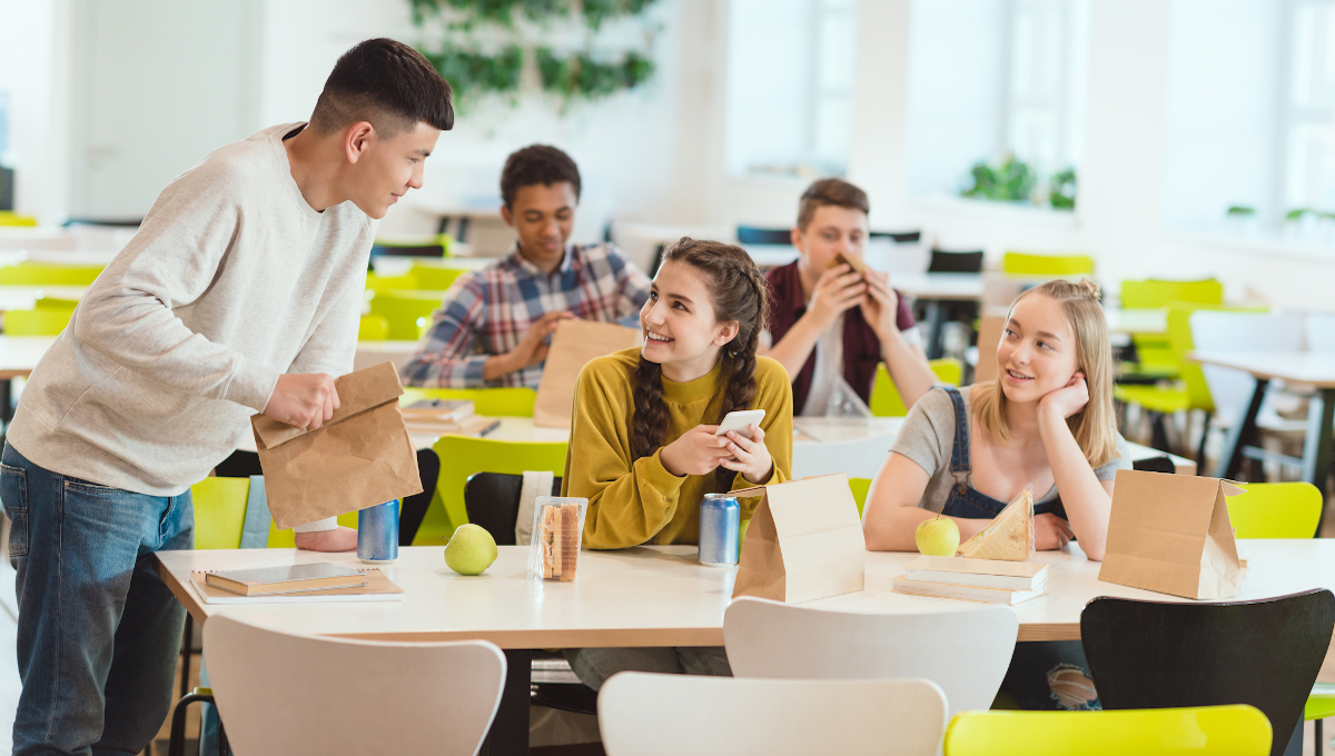 high school cafeteria