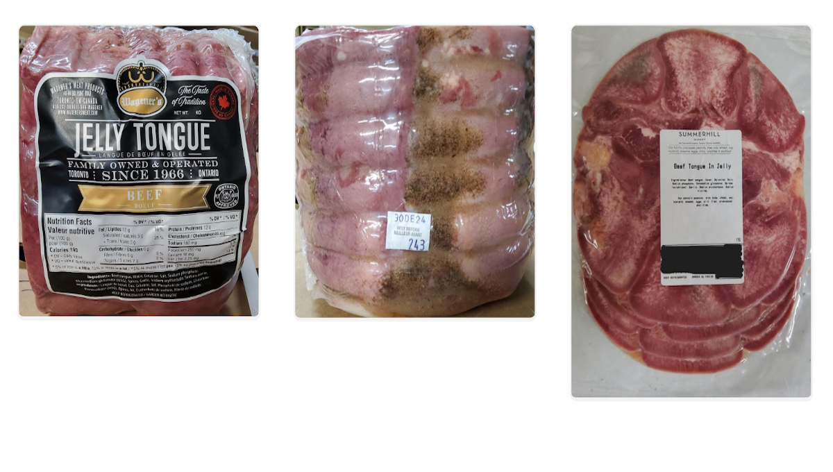 recalled CFIA beef jelly toongue
