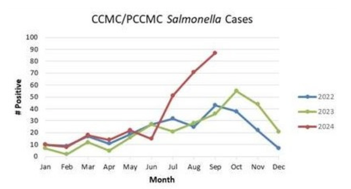 Texas childrens hospital Salmonella cases