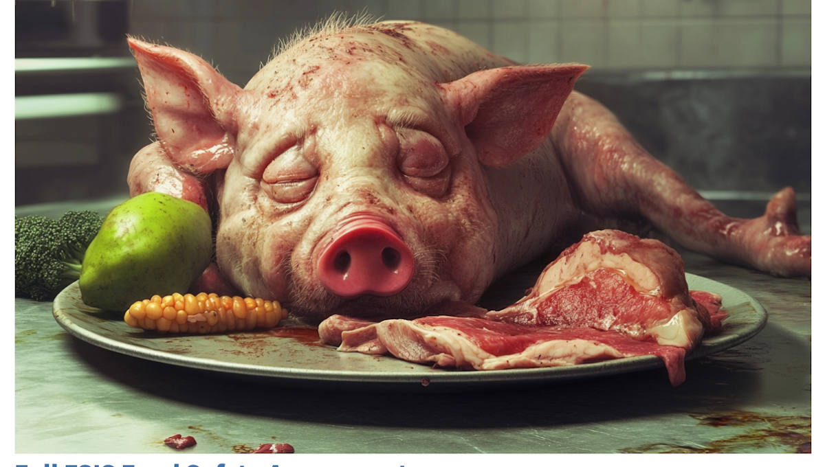 boar's head pig on platter