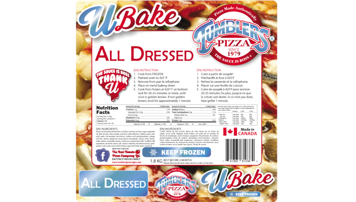 U Bake Pizza recall