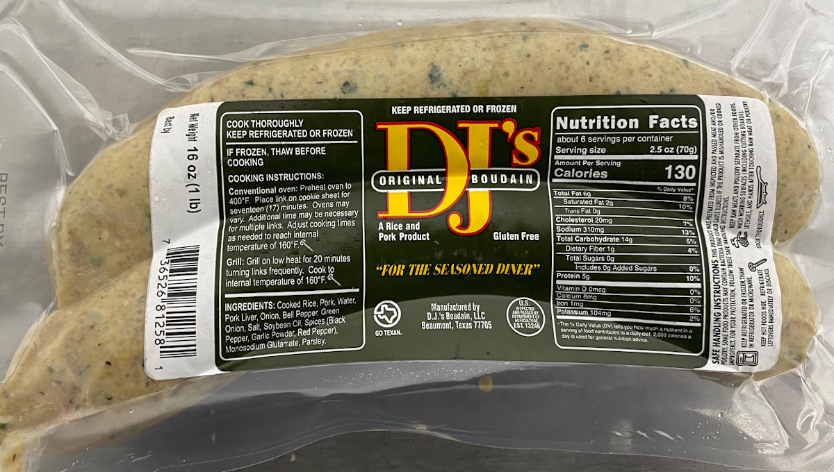 recalled DJ's sausage