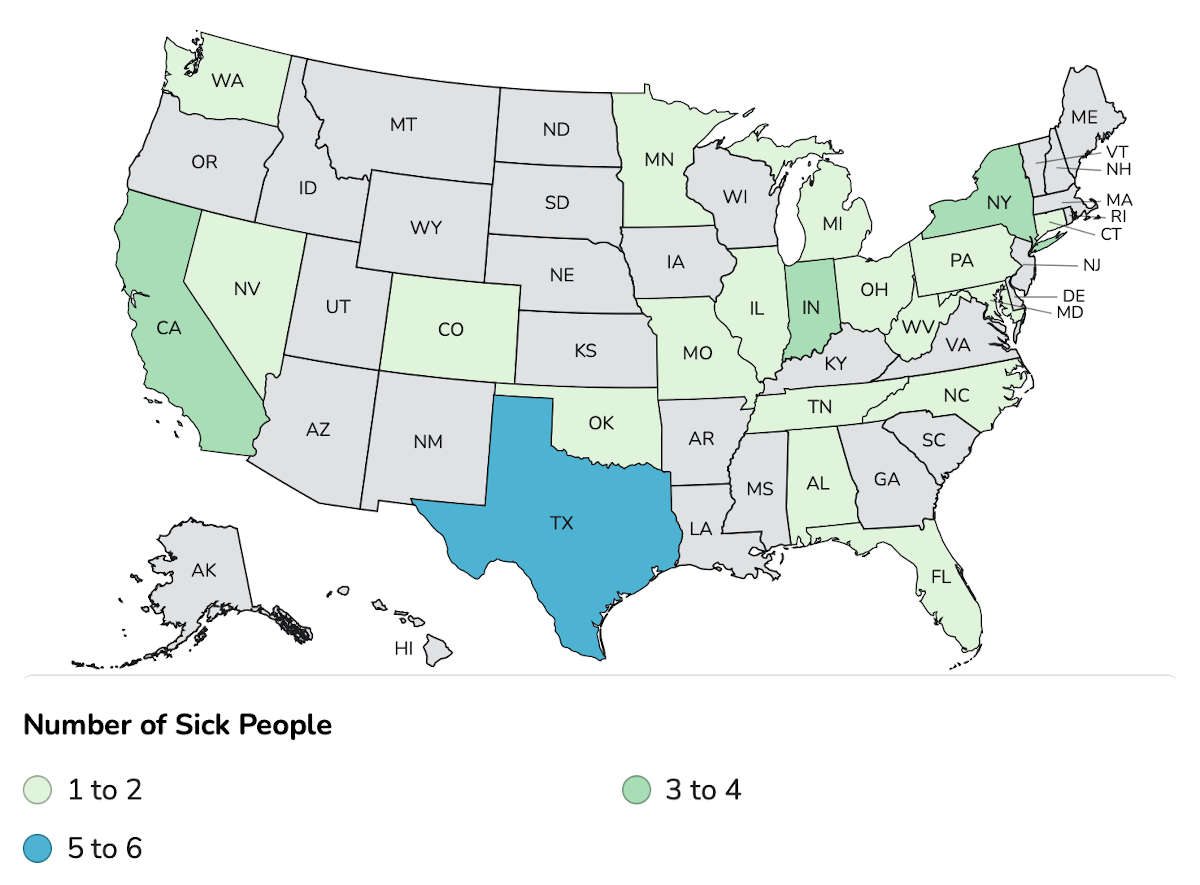 shake Listeria map 02-24-25