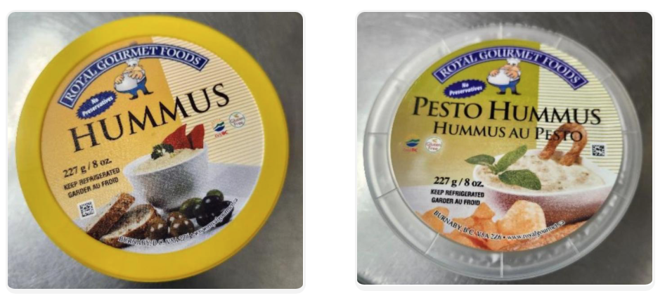 recalled Royal Gourmet hummus