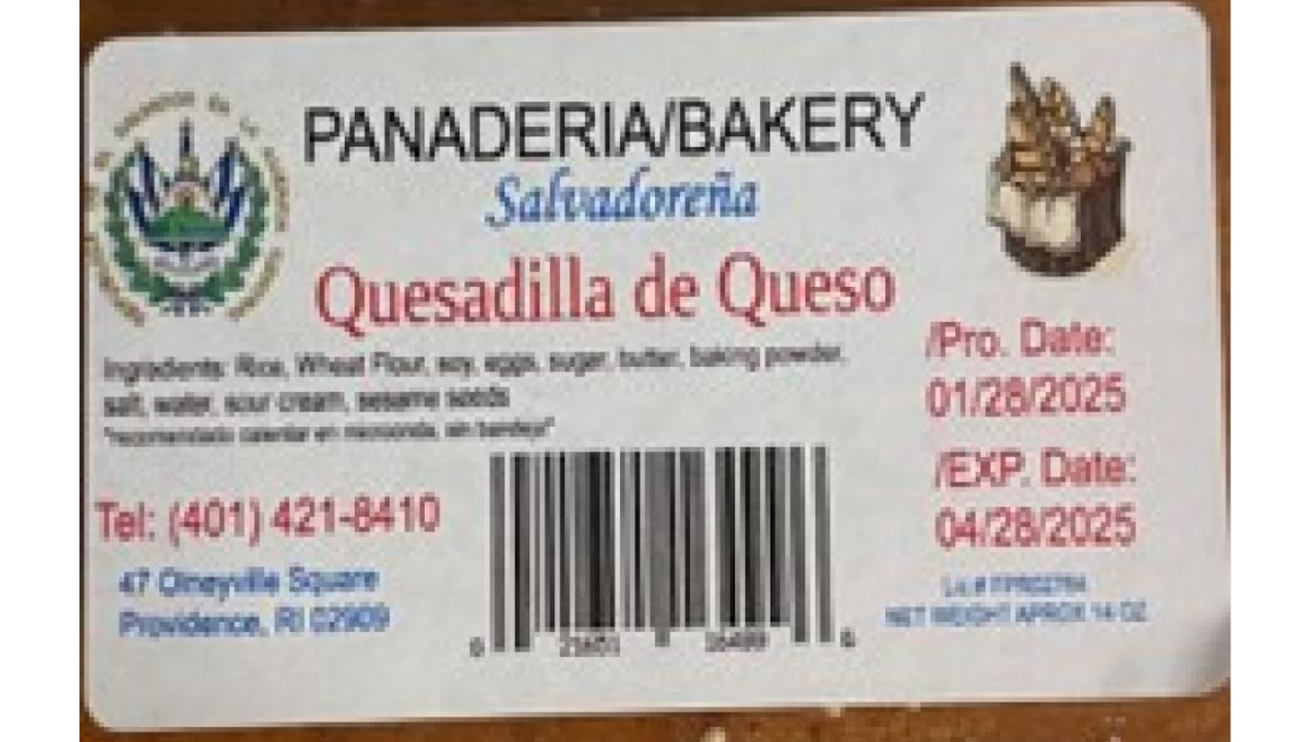 Panaderia Salvadorena recall