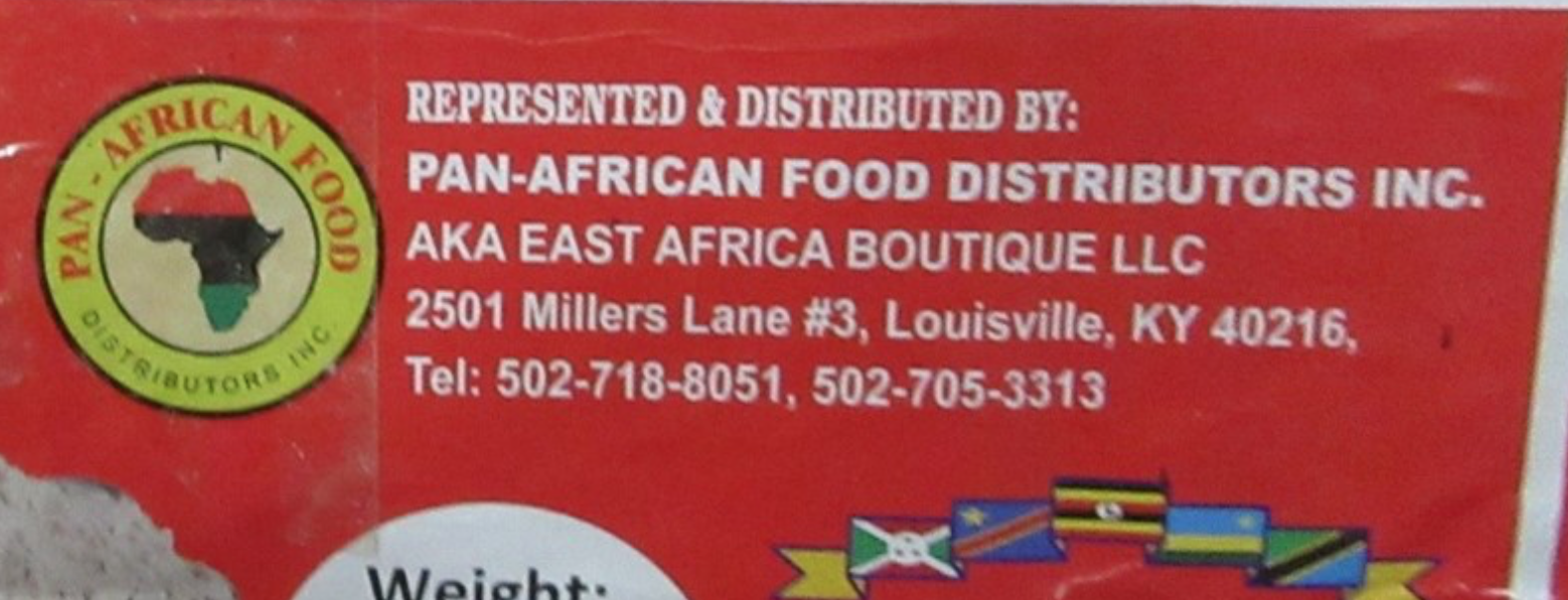 FDA warning Pan-African Food Distributors