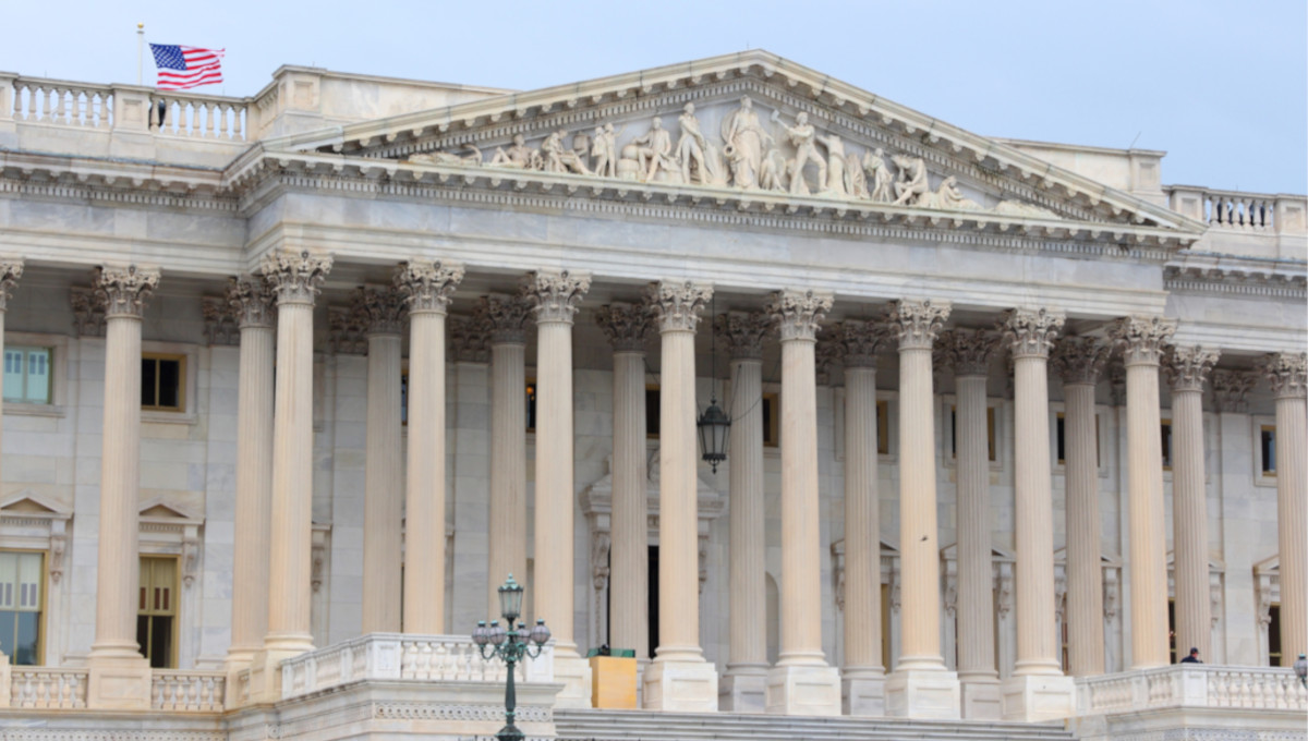 Senate wing at US National Capitol