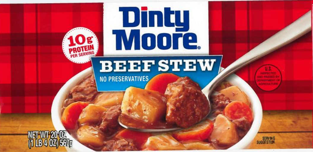 recalled Dinty Moore stew
