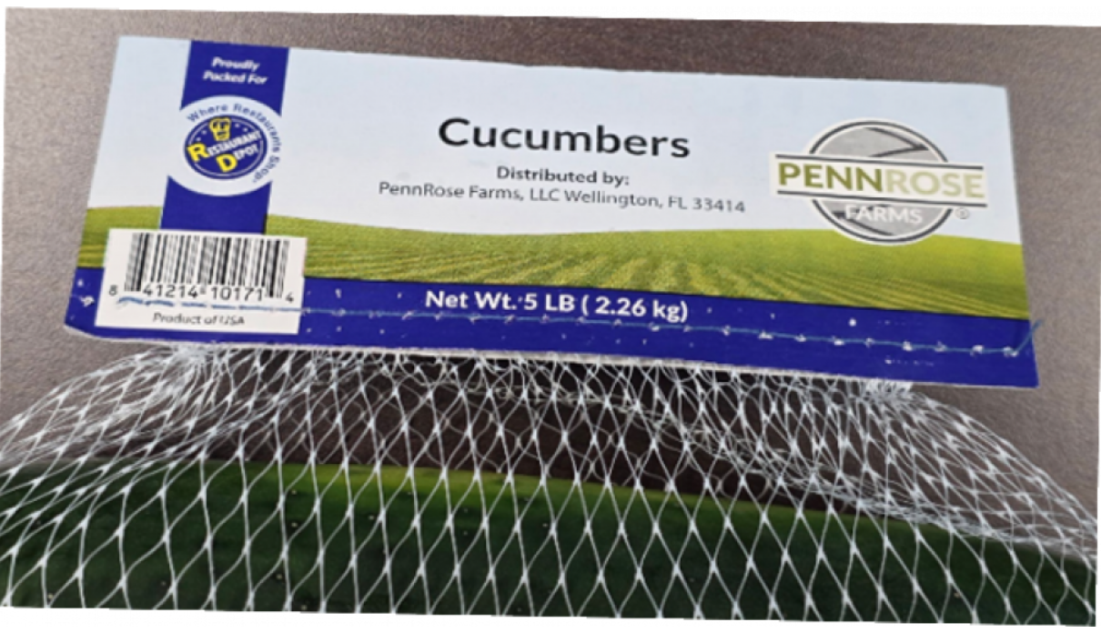 recalled cucumbers Salmonella outbreak PennRose and Bedner Growers