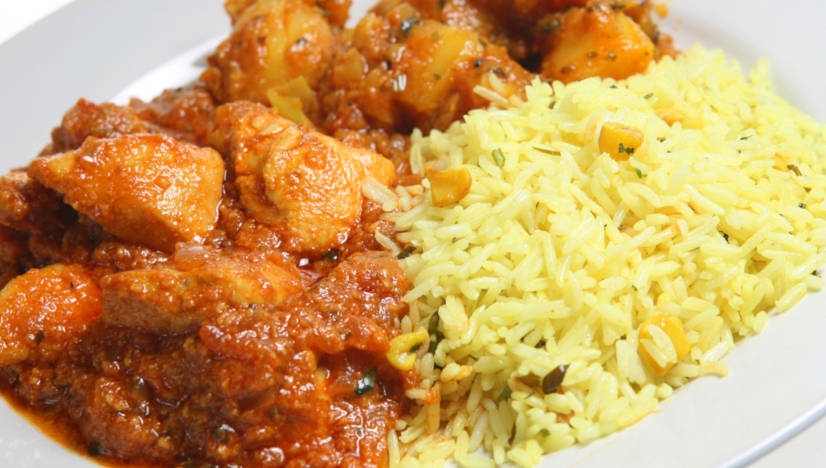 rice and potato curry