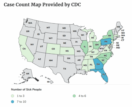 More patients found in outbreak traced to cucumbers; 21 states now involved